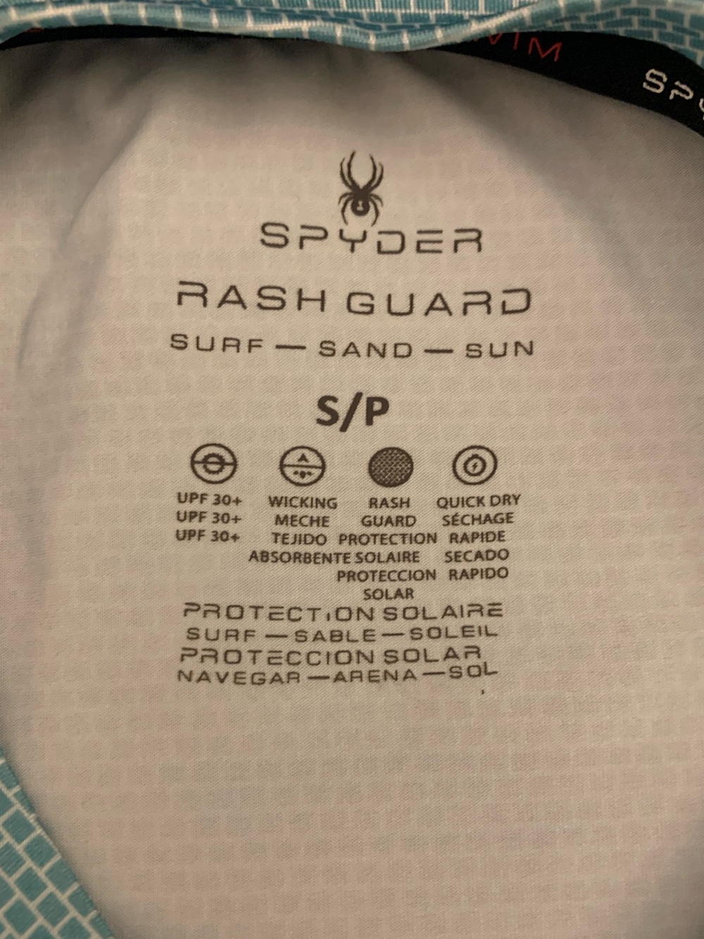 SPYDER SWIM RASH GUARD Tee - Picture 7 of 7